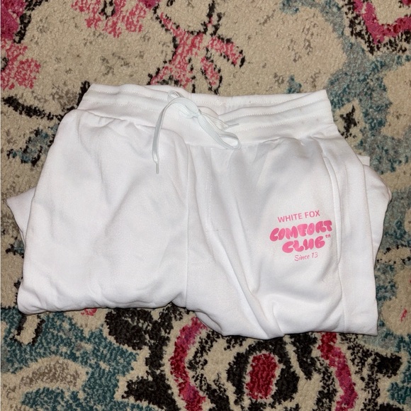 White Fox White Sweatpants - Picture 3 of 3